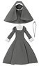 PNM Nun`s Habit Set II (Gray) (Fashion Doll)