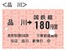 硬券切符デザインパスケース Vol.1 品川 (鉄道関連商品)