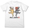 Taiko no Tatsujin Inu Wada & Jon Wada T-shirt White S (Anime Toy)