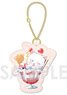 Gin Tama Gin Cat Series PU Leather Key Ring A Strawberry Parfait (Anime Toy)