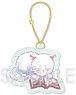 Gin Tama Gin Cat Series PU Leather Key Ring D Reading (Anime Toy)