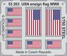 USN Ensign Flag WW2 Steel (Plastic model)