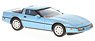 Chevrolet Corvette (C4) 1984 Ligth Metallic Blue (Diecast Car)