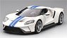 フォード GT フローズン ホワイト/ライトニング ブルーストライプ (ミニカー)