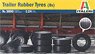 Trailer Rubber Tyres (8 Pieces) (Model Car)
