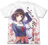 冴えない彼女の育てかた♭ 原作版 加藤恵 フルグラフィックTシャツ 制服Ver. WHITE L (キャラクターグッズ)