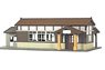 1/150 Scale Paper Model Kit Station Series 10 : Regional Station Building/Wooden Station Building (Unassembled Kit) (Model Train)