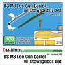 US M3 Lee Gun Barrel w/ Stowagebox Set (for Tamiya/Takom) (Plastic model)
