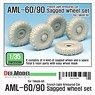 AML-60/90 Sagged Wheel Set (for Takom) (Plastic model)