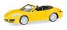 (HO) Porsche 911 Carrera 4S Cabrio Yellow (Porsche 911 (R)) (Model Train)