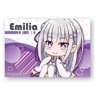 Pukasshu Big Square Can Badge Re: Life in a Different World from Zero/Emilia (Anime Toy)