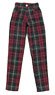 Straight Pants (Red Check) (Fashion Doll)