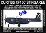 Curtiss XF15C Stingaree Markings for First Prototype with Early Type of Tail (Plastic model)