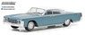 1965 Lincoln Continental Convertible Top-Up - Huron Blue with White Soft Top (ミニカー)