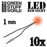 LED ライト (赤) - 1mmx10個入 (電飾)