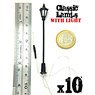 1/72(28mm)-1/32(54mm) Classic Street Lamp LED Light (10 Pieces) (Material)