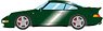 Porsche 911(993) turbo 1995 Metallic Dark Green (Diecast Car)
