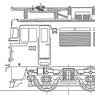 16番(HO) EF80 1次型(1～12)・ヒサシなし キット (組み立てキット) (鉄道模型)