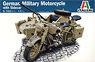 German Military Motorcycle with side car (Plastic model)