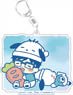 Yuri on Ice x Sanrio Characters Big Key Ring Yuri Katsuki & Pochacco Stamp Ver. A (Anime Toy)