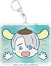 Yuri on Ice x Sanrio Characters Big Key Ring Victor Stamp Ver. B (Anime Toy)