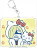 Yuri on Ice x Sanrio Characters Big Key Ring Yuri & Hello Kitty Stamp Ver. A (Anime Toy)