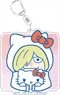 Yuri on Ice x Sanrio Characters Big Key Ring Yuri & Hello Kitty Stamp Ver. B (Anime Toy)