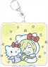 Yuri on Ice x Sanrio Characters Big Key Ring Yuri & Hello Kitty Stamp Ver. E (Anime Toy)