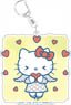 Yuri on Ice x Sanrio Characters Big Key Ring Hello Kitty Stamp Ver. A (Anime Toy)