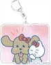 Yuri on Ice x Sanrio Characters Big Key Ring Makkachin & Hello Kitty Stamp Ver. B (Anime Toy)