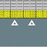 Masking Tape Platform Pattern 3-Door [Triangle] (18mm x 10m) (Railway Related Items)