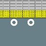 Masking Tape Platform Pattern 4-Door [Circle] (18mm x 10m) (Railway Related Items)