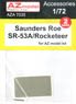 Masking Sheet for Saunders Roe SR-53 (for AZ Model) (Plastic model)