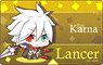 Fate/Extella Plate Badge Karna (Anime Toy)