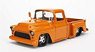 ジャストトラック 1955 シボレーステップサイド ピックアップ オレンジ (ミニカー)