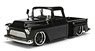 Just Truck 1955 Chevrolet Step Side Pick Up Black (Diecast Car)