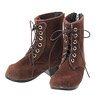 50 Lace-up Suede Boots (Dark Brown) (Fashion Doll)