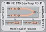 Sea Fury FB.11 Seatbelts Steel (for Airfix) (Plastic model)