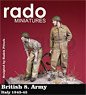 British 8. Army Italy 1943-45 Set (2 Figures) (Plastic model)