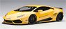 Liberty Walk LB-Works Lamborghini Huracan (Metallic Yellow) (Diecast Car)