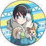 Yurucamp Can Badge Ena Saitou (Anime Toy)