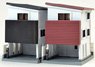The Building Collection 017-4 Contemporary Townhouses B (Narrow House B4) (Model Train)
