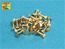 Turned imitation of Hexagonal bolts 1,75 x 2,20 mm x 25 pcs. (Plastic model)