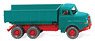 (HO) Dump Truck (MAN) - Blue/Red (Model Train)