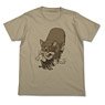 カウボーイビバップ 骨型ガムを咥えたアインのTシャツ SAND KHAKI S (キャラクターグッズ)