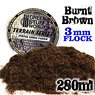 Static Grass Flock 3mm -Burnt Brown - 280ml (Plastic model)