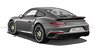 ポルシェ 911 ターボ S 2016 グレーメタリック (ミニカー)