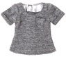 PNS Boys Low Edge T-shirt (Gray) (Fashion Doll)