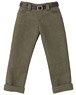 PNS Boys Low-rise Cropped Pants (Khaki) (Fashion Doll)