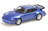 Porsche 911 Turbo 1990 Blue Metallic (Diecast Car)